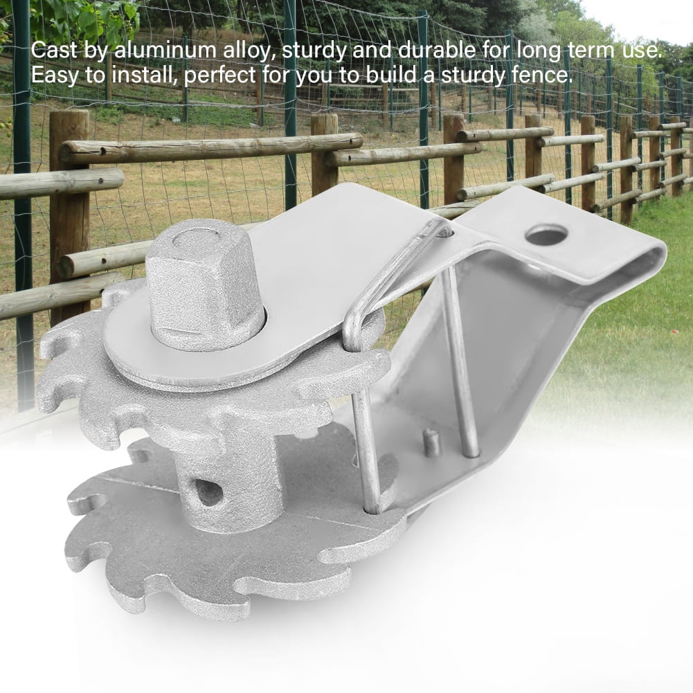 24P Silver Inline Ratchet Strainer Fence Wire Tensioner for Electric Farm Fence