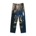 thumbnail image 4 of Xecao Happy New Year 2024 (3) Men's Straight Lounge Pajama Pants: The Ultimate in Comfortable Sleepwear, 4 of 9