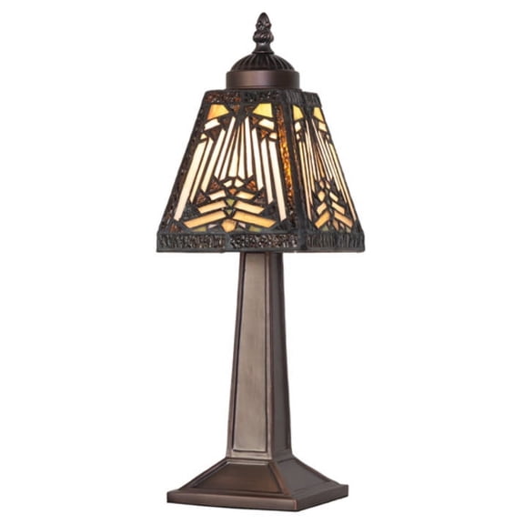 Meyda Tiffany 262807 Nuevo Mission 15" Tall Buffet Table Lamp - MultiColor