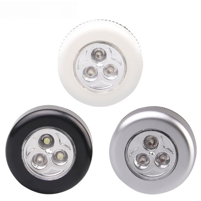 Luz de noche de 3 LED, luz táctil, luz de emergencia, luz de lectura para automóvil, luz de noche, luz de pared