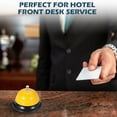 thumbnail image 5 of I-MART Desk Bell Service Bell for Office Hotel Classroom School Dinner Kitchen Restaurants Yellow Call Bell with Loud Clear Ring, 5 of 7