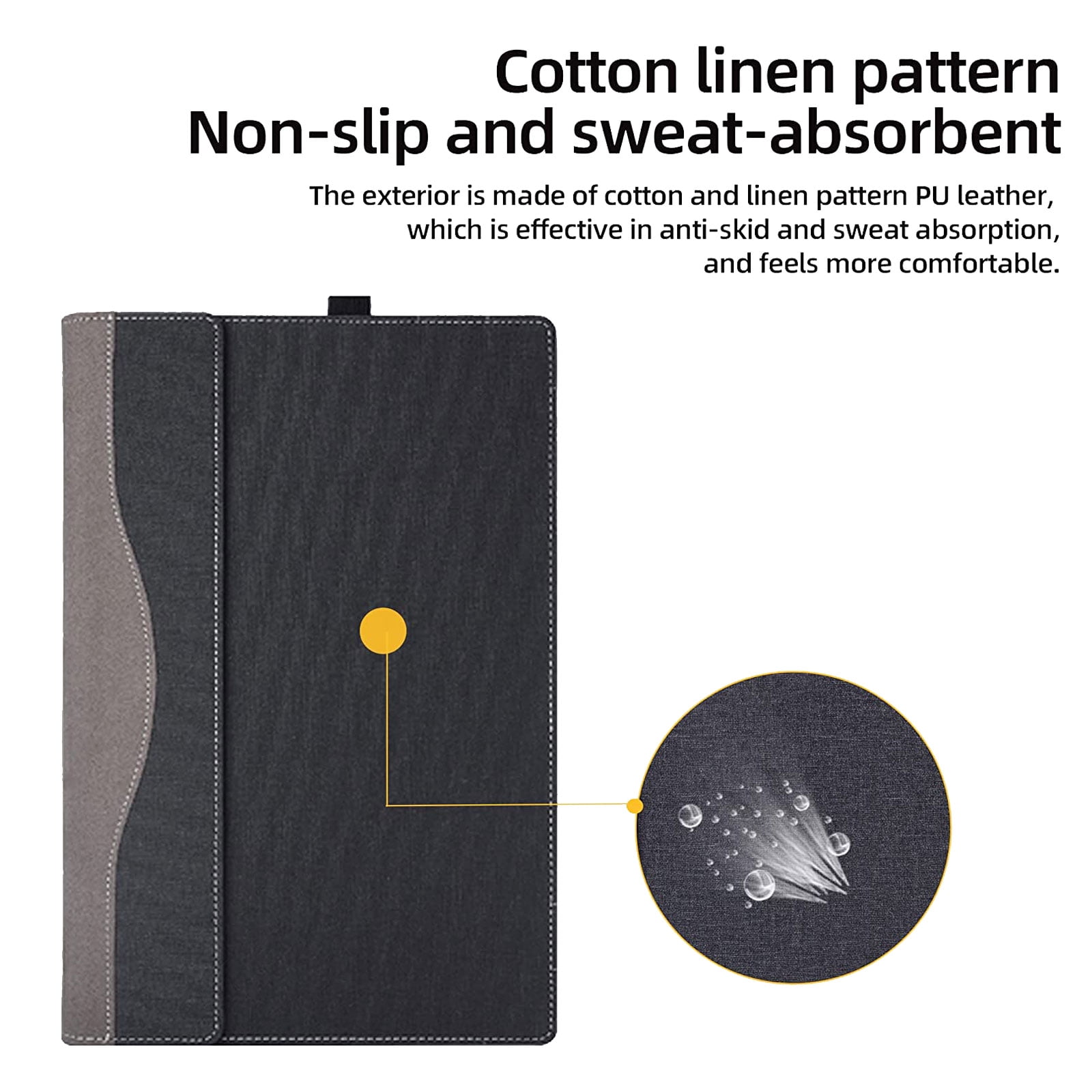 Laptop Cover Case for 2022-2024 13.3" Lenovo Yoga 6 13ABR8 | 13ALC7 Series Notebook Computers(NOT Working with Other Lenovo Models). 2-in-1 PU Leather Detachable Sleeve