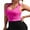 Rose Red, variant on Anwell Racerback Tank Tops for Womens Seamless Cropped Workout Tops Built in Bra