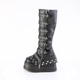 thumbnail image 2 of Demonia STOMP-223 Women's STOMP-223 4 3/4" WedgeDraped Platform Knee High Boots with Buckles, 2 of 5