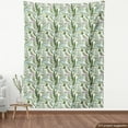 thumbnail image 4 of Tropical Upholstery Fabric by the Yard, Composition of Jungle Palm Leaves and Exotic Flamingos, Decorative Fabric for DIY and Home Accents, Olive Green Multicolor by Ambesonne, 4 of 5