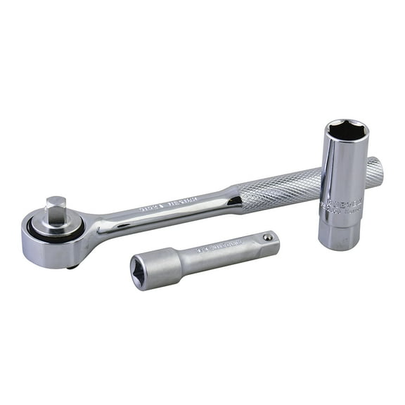 Surtek 3/8" Drive Spark Plug Socket Set And Accessories, 3 Pieces