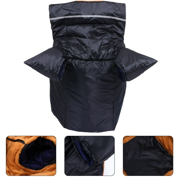 ULTNICE Motorcycle Warm Leg Cover Black for Winter Riding Protection 1 Set