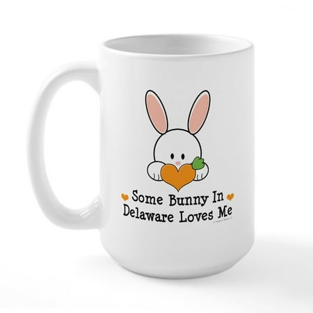 

CafePress - Some Bunny In Delaware Loves Me Large Mug - 15 oz Ceramic Large Mug