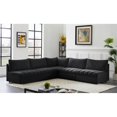 thumbnail image 3 of Meridian Furniture Jacob Black Velvet Modular Sectional, 3 of 10