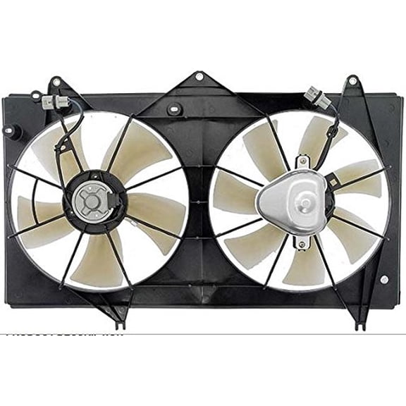 Dual Radiator and Condenser Fan Assembly - Pacific Best Inc. Fit/For TO3115122 02-06 Toyota Camry 4Cy - USA-Build Only