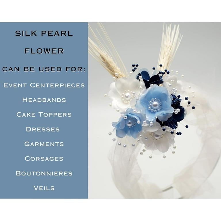 72pc Artificial Silk Pearl Spray Craft Flower Home Decor DIY Wedding Bridal Veil Headband Dress Embellishment Scrapbook Favor Corsage, Flower Bouquet 72pc Artificial Silk Pearl Spray Craft Flower Home Decor DIY Wedding Bridal Veil Headband Dress Embellishment Scrapbook Favor Corsage, Flower Bouquet