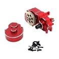 thumbnail image 3 of Repuestos de caja de cambios de transmisión completa para coche RC, modificación de metal, piezas de coche RC Rojo, 3 of 9