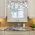thumbnail image 2 of Coolnut Cute Puppy Dog Windows Valance Curtains, Double Layer Short Blackout Window Topper Treatment for Bathroom,Kitchen,Living Room,Cafe Decor,54x18Inch,only 1 Panel, 2 of 6