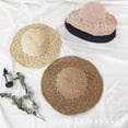 thumbnail image 6 of D-GROEE Women Foldable Wide Brim Straw Weave Hat Sunhat Beach Summer Hat UV Protect Travel Cap, 6 of 7