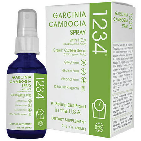 Garcinia Cambogia Pulvériser 1234 Dietary Supplement, 2 fl oz