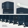thumbnail image 2 of Yoolax Motorized Vertical Blinds Remote Voice Control Vertical Blind Smart Automatic Window Track Slats Set for Patio Sliding Glass Doors(Blackout Navy Blue,54"W x 72"H), 2 of 7