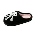 thumbnail image 4 of Shadoumai Halloween Plush Slippers For Women Men Soft Slippers Floral Fluffy Fuzzy Slip-On Anti-Skid Outdoor Home Slipper For Kids, 4 of 8