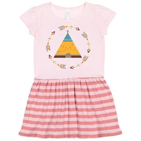 

Inktastic Tribal Arrow Native Teepee Gift Toddler Girl Dress
