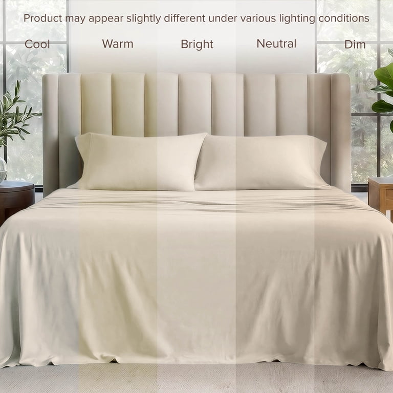 Bare Home Organic Cotton Jersey Queen 4-Piece Sheet Set photo 8