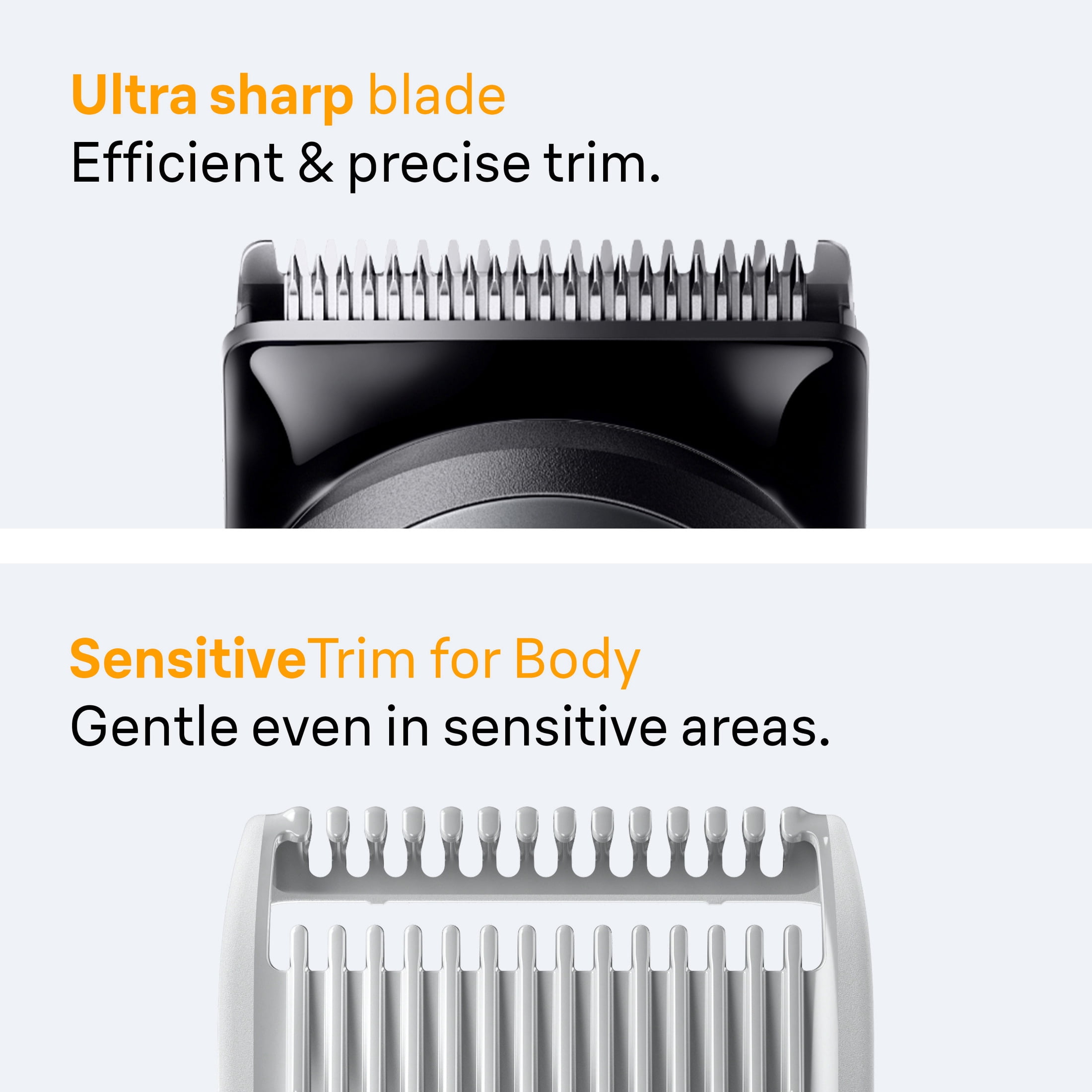 Braun All-in-One Series 5 Trimmer Kit, 40 Lengths, Ultra Sharp Blade, AIO 5510, Moonstone Grey
