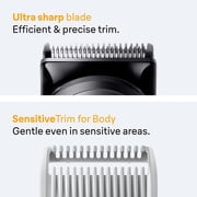 Braun All-in-One Series 5 Trimmer Kit, 40 Lengths, Ultra Sharp Blade, AIO 5510, Moonstone Grey