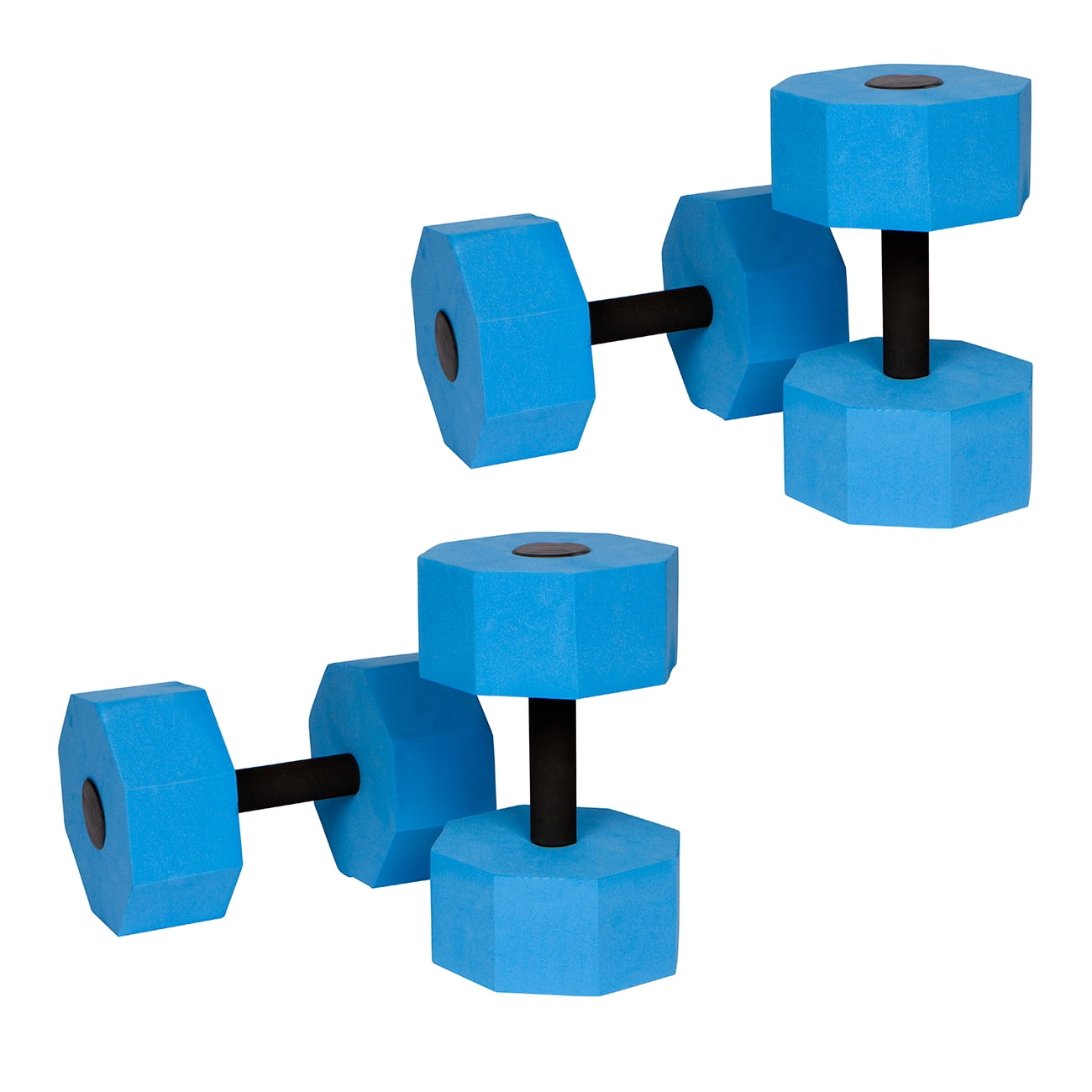 Water Aerobics Aqua Force DOUBLE DISC Barbell Dumbbell STRONG Resistance BLACK 
