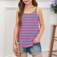 thumbnail image 2 of Abtuhar Boys Girls Summer Round-Neck Tank Top Print Neck Sleeveless Lightweight Soft Top, 2 of 5