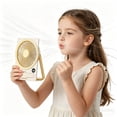 thumbnail image 4 of Thin Mini USB Rechargeable Card Fan USB Rechargeable Mini Desktop Fan With Phone LCD Display6 Speeds Strong Wind Portable Desk Fans For Offic, 4 of 6