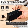 thumbnail image 3 of Deli 25-Sheet Electric Stapler with 2000 Staples & Staple Remover, AC or Battery Powered Staplers for Home Office, Black, 3 of 7