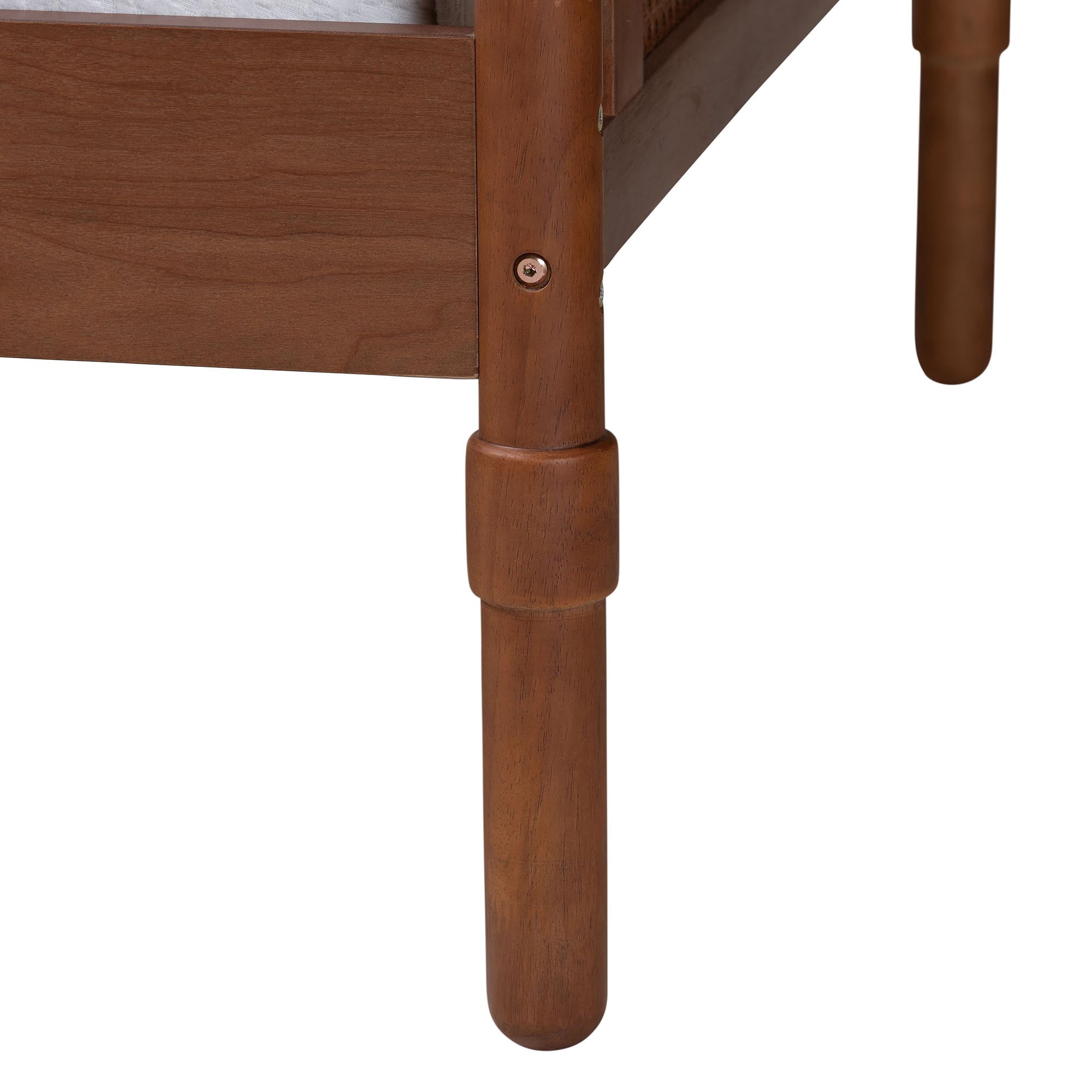 Baxton Studio Carmiya Mid-Century Daybed, Twin, Walnut Brown