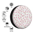 thumbnail image 4 of Naloa Floral PVC Leather Spare Tire Wheel Cover for Car Truck SUV Camper Trailer Universal Fit many size16 inch, 4 of 6