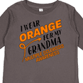 thumbnail image 4 of Inktastic I Wear Orange for My Grandma Multiple Sclerosis Awareness Boys or Girls Long Sleeve Toddler T-Shirt, 4 of 5