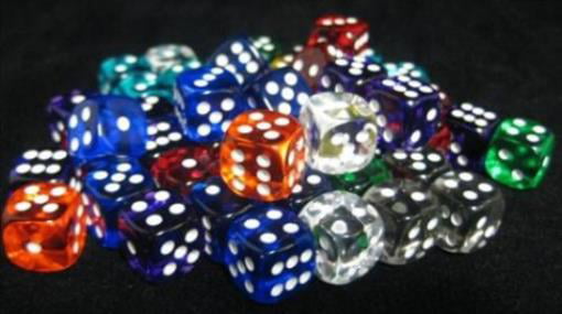 BAG 50 CHESSEX MANUFACTURING 29126 TRANSLUCENT 16 MM D6 PIPS BAGGED DICE 