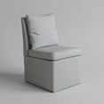 thumbnail image 6 of Furniture of America Jaine Modern Fabric Pillow Back Dining Side Chair with Casters, Taupe, 6 of 7