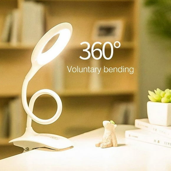 VicTsing Desk Lamp Clip USB Rechargeable LED Clip Reading Light Gooseneck Touch Table Lamp for Headboard and Bedroom
