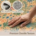 thumbnail image 6 of ODIKA 8'x10' Beige Botanical Washable Area Rug Lush Floral With Artistic Flair And Intricate Leafy Details Non-Shedding, Easy Care, for King Size Bedroom Under Bed, Master Suite, 6 of 7