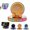 Orange, variant on Electric Magnetic Wireless Charging Car Phone Mount with RGB Ambient Light, Auto-Clamping Vacuum Suction Phone Holder, 360° Rotation Dashboard Mount for All Cars, Vehicles