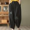thumbnail image 1 of Pantalons pour Femmes Mode Été Décontracté avec Poches Noir G, 1 of 6