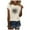Beige, variant on Povozer Women's T Shirt Graphic Tunic Tops Sweatshirts(Beige,S)