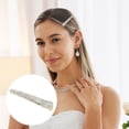 thumbnail image 2 of Unique Bargains 1 Pc Hair Clip Rhinestone Hair Clips Silver Tone White, 2 of 5