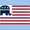 thumbnail image 3 of CafePress - GOP Flag Light T Shirt - Light T-Shirt - CP, 3 of 4