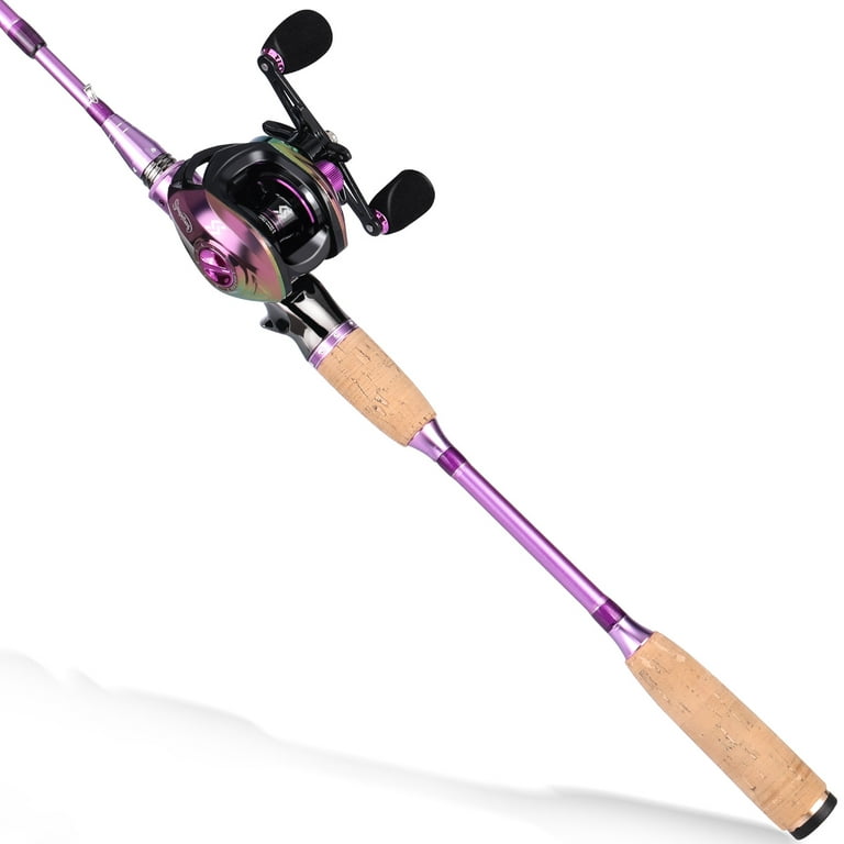 Ultralight Purple Baitcasting Reel - Lamby Fishing