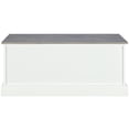 thumbnail image 3 of Bowery Hill 6 Drawer Storage Bench in White and Gray, 3 of 7