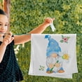 thumbnail image 3 of Easter Gnome Blue Hat Hand Towels 2 PCS, Eggs Daffodil Flower Kitchen Towel Ultra Soft and Highly Absorbent,Decorative Fingertip Face Towel for Bathroom Hotel, 28.3"x 14.4", 3 of 5