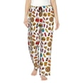 thumbnail image 2 of Goofa Hot Dog Pizza Printed Soft Pajama Pants for Women, Wide Leg Comfy Casual Lounge Yoga Pants-Medium, 2 of 9