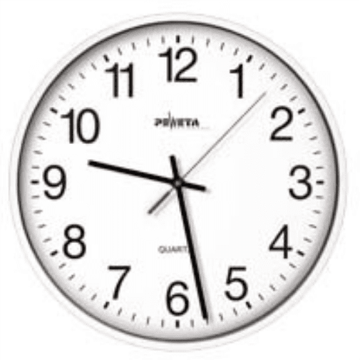 Skil Craft Slimline Wall Clock, 12/24 Hour, Bronze Frame, Quartz