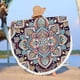 thumbnail image 3 of Xihbxyly Toalla de Playa Redonda de Microfibra, Colorida Manta Antiarena, Superligera y Suave, de Secado Rápido, Multiusos para Yoga, Funda para Silla de Piscina, 152 Cm., 3 of 7