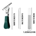 thumbnail image 5 of Beveled Clippers Beveled Nail Clippers Set | 3-Piece Nail Kit | Ingrown Toenail Nipper | Non-Slip Groomer | Nail File Included | Toe Grooming Tool Nail Set, 5 of 8