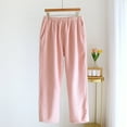 thumbnail image 3 of Gibobby Pantalones para mujer Pantalones de dormir para mujer, pantalones largos de lana gruesa de felpa Coral para invierno, pantalones para otoño e invierno(Rojo,G), 3 of 4