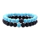 thumbnail image 2 of Xihbxyly Pulsera de Piedra Negra Esmerilada, Elegante Accesorio para Parejas, Joyería Curativa de Los 7 Chakras, Atrae La Energía de La Riqueza, Complemento Versátil, Regalo Perfecto para Tu Pareja,, 2 of 2
